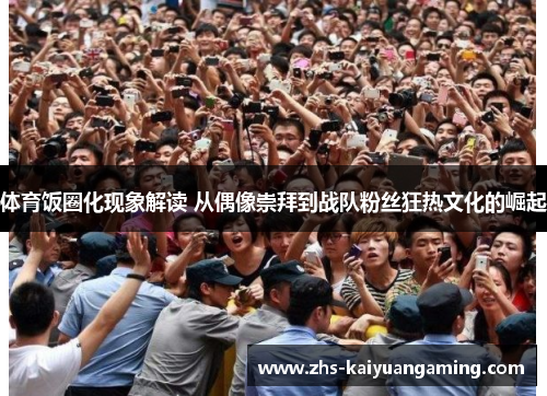 体育饭圈化现象解读 从偶像崇拜到战队粉丝狂热文化的崛起 体育饭圈化现象解读 从偶像崇拜到战队粉丝狂热文化的崛起